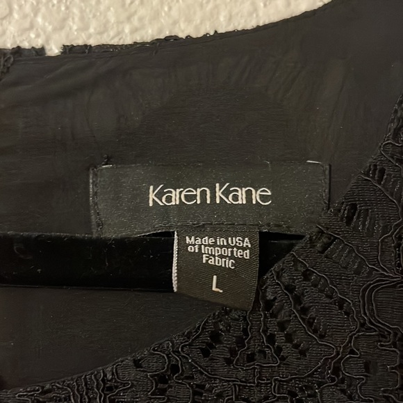 EUC—Karen Kane Formal Lace Overlay Black Dress - Picture 6 of 13